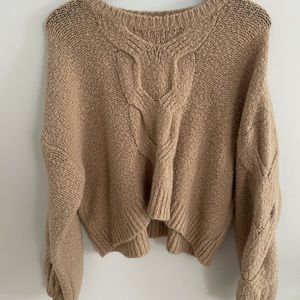 Light brown chunky sweater